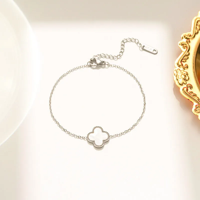Wholesale Fadeless Stainless Steel Single Flower Bracelet OLY Exclusive