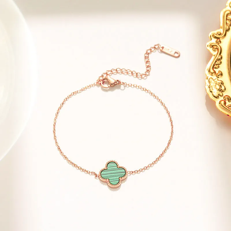 Wholesale Fadeless Stainless Steel Single Flower Bracelet OLY Exclusive