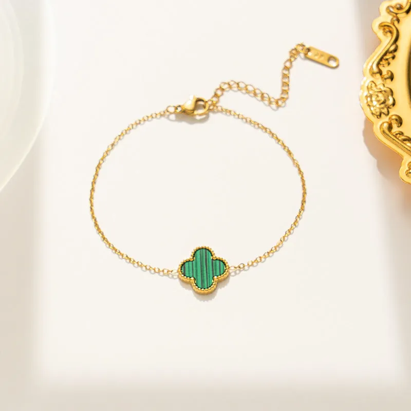 Wholesale Fadeless Stainless Steel Single Flower Bracelet OLY Exclusive