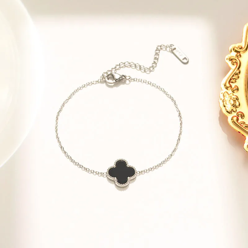 Wholesale Fadeless Stainless Steel Single Flower Bracelet OLY Exclusive