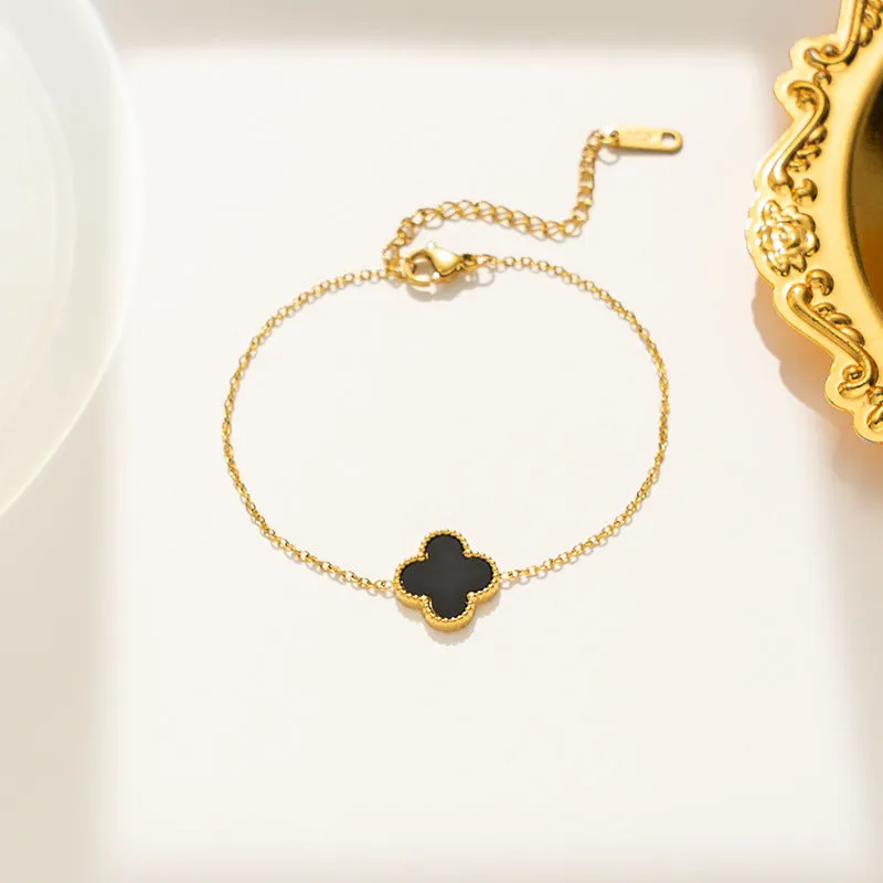 Wholesale Fadeless Stainless Steel Single Flower Bracelet OLY Exclusive