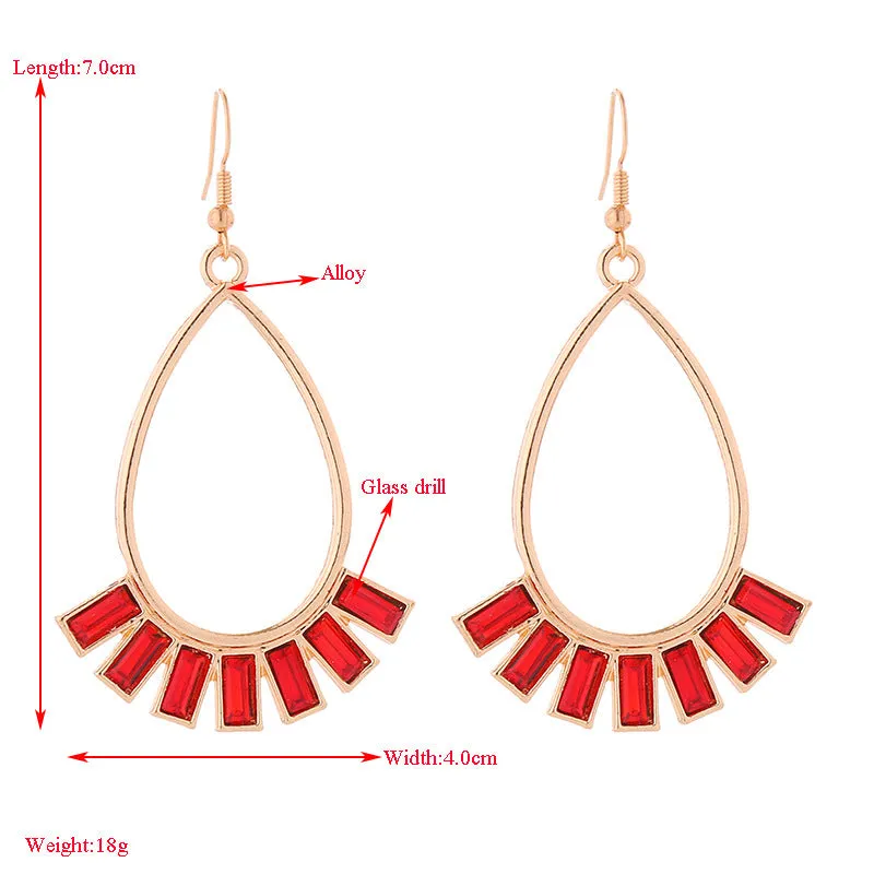 Wholesale Fan Shaped Diamond Earrings