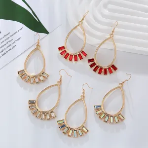 Wholesale Fan Shaped Diamond Earrings