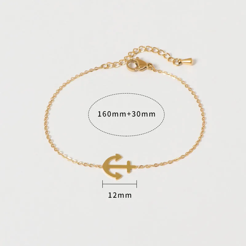 Wholesale Fashion all-match titanium steel bracelet women's European and American new 18K gold stainless steel love bracelet high sense