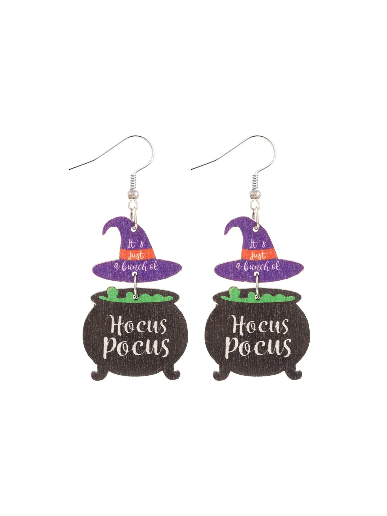 Wholesale Fashion Cat Letter Wood Earrings
