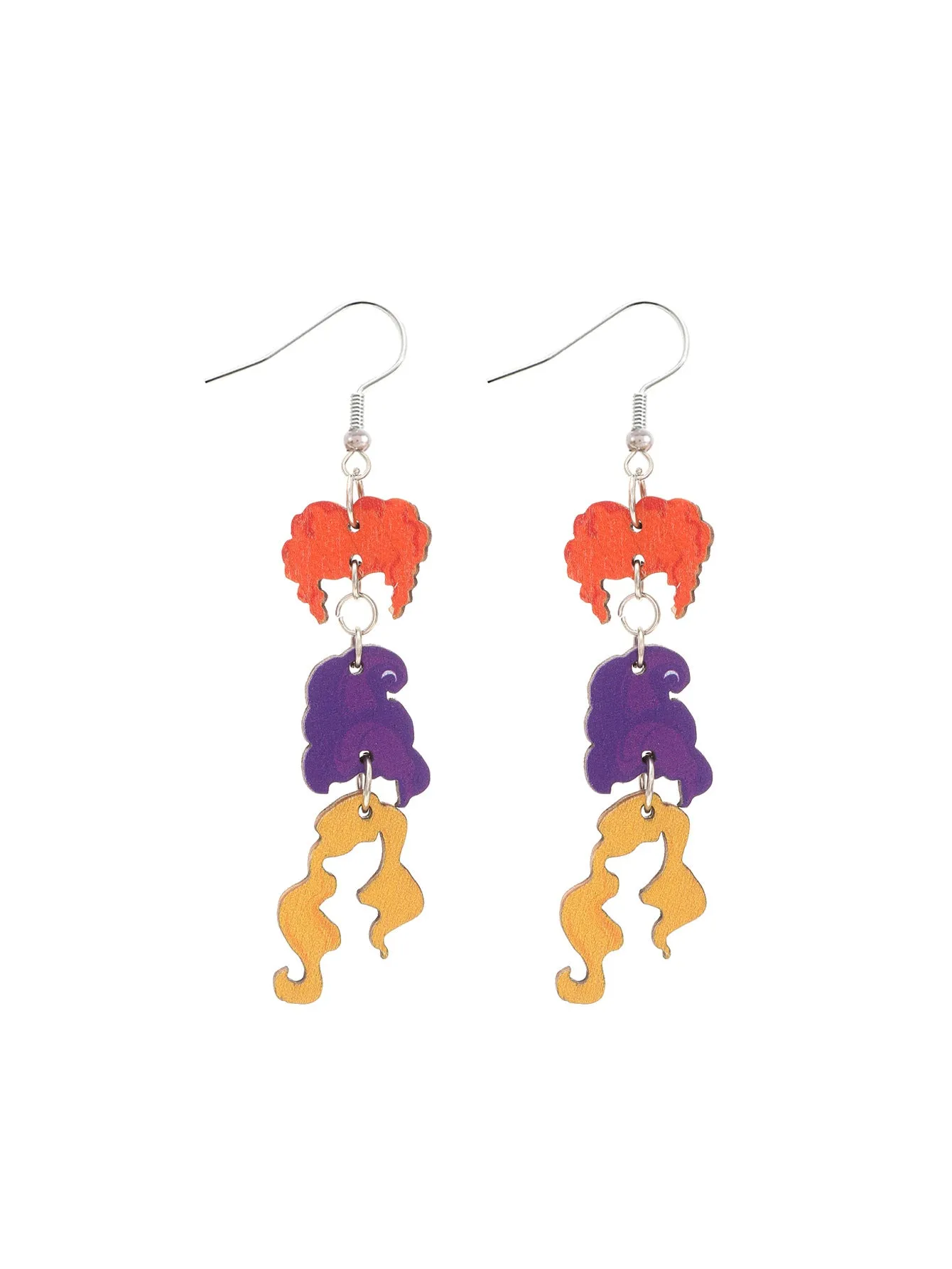 Wholesale Fashion Cat Letter Wood Earrings