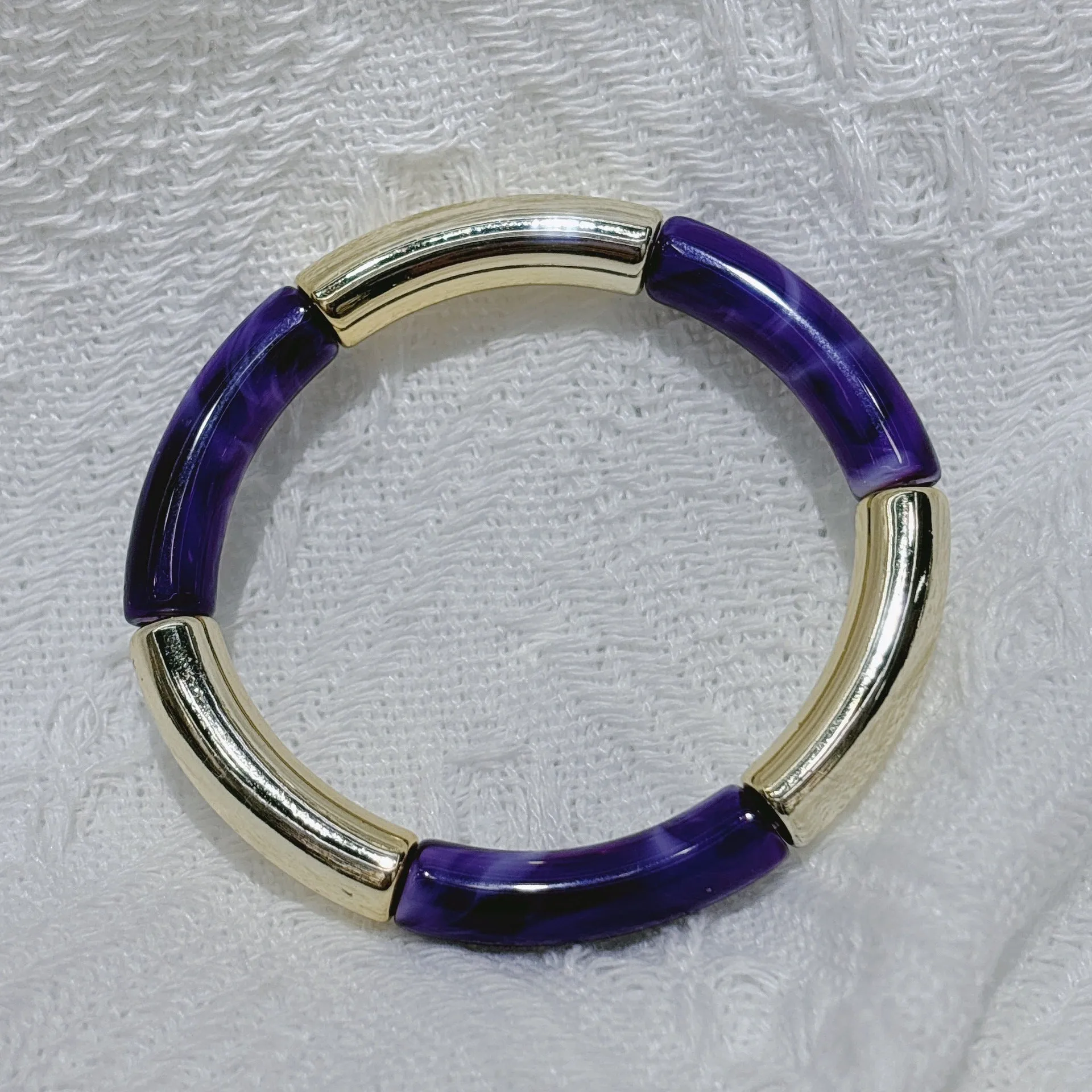 Wholesale  Fashion Creative Tube Beads Elastic Bracelet