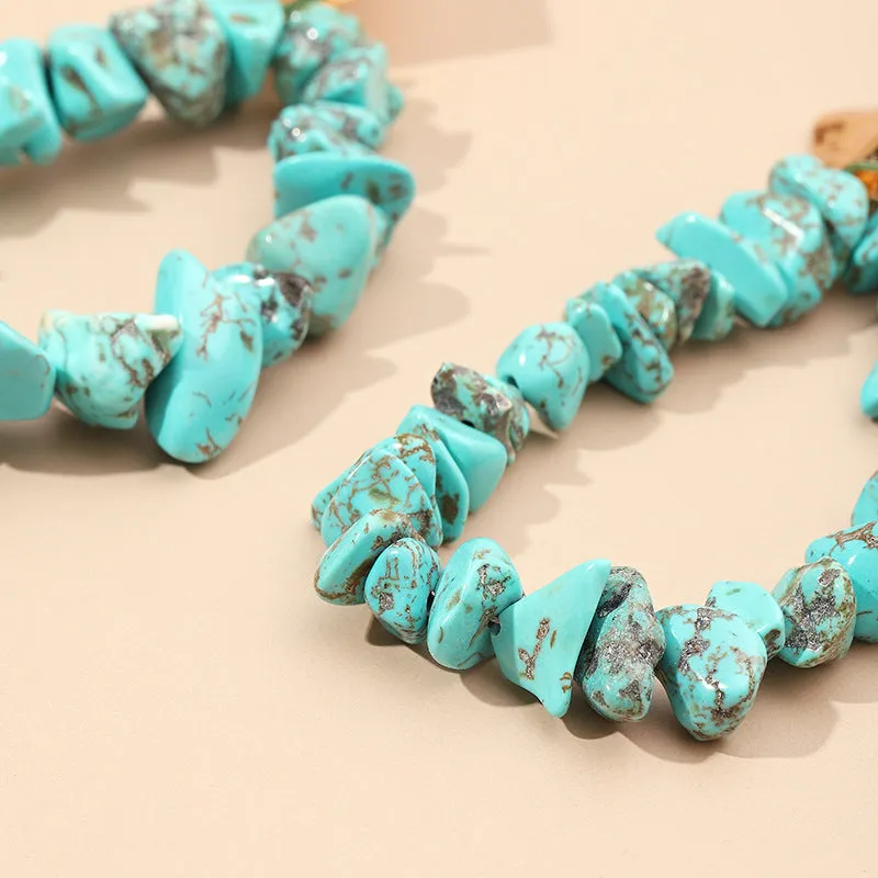Wholesale Fashion earrings personality creative Bomicia gravel irregular pendant geometric ethnic style Earrings