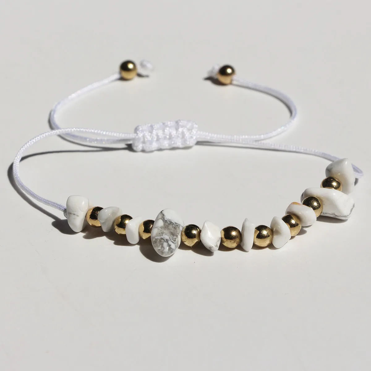 Wholesale fashion hand-woven irregular gravel beaded crystal bracelet