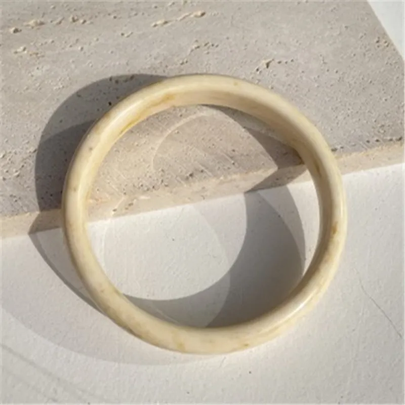 Wholesale fashion new marble acrylic bracelet shaped resin square round bracelet