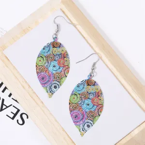 Wholesale Fashion Retro Ethnic Style Leaf Earrings