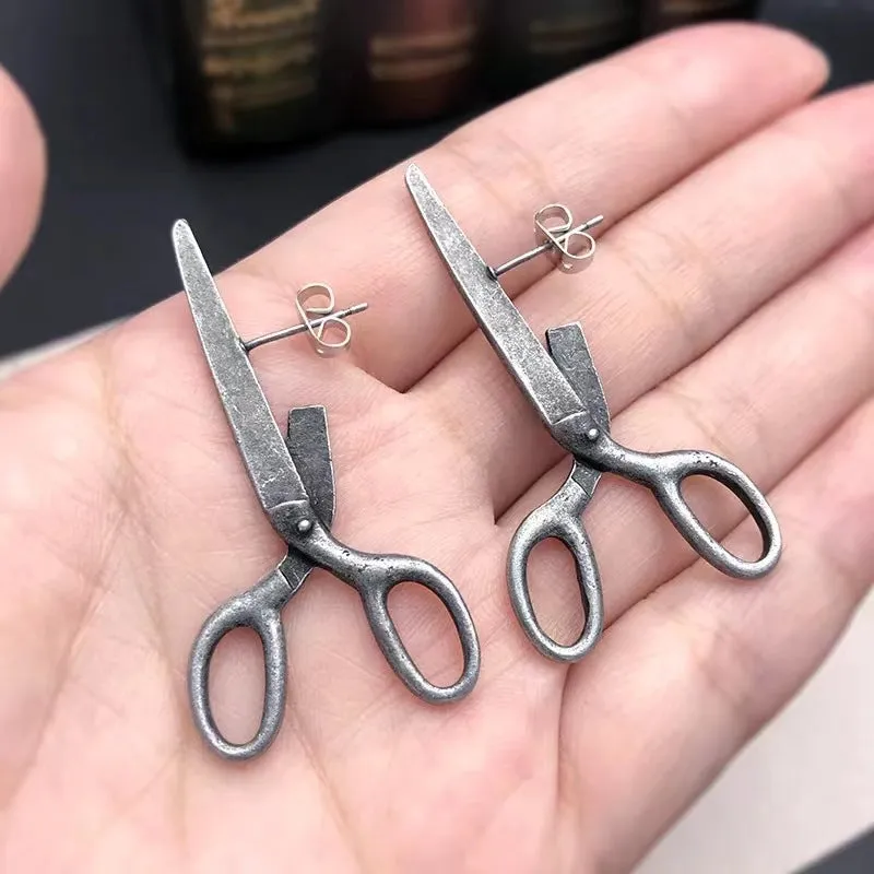 Wholesale Fashion Retro Scissor Earrings