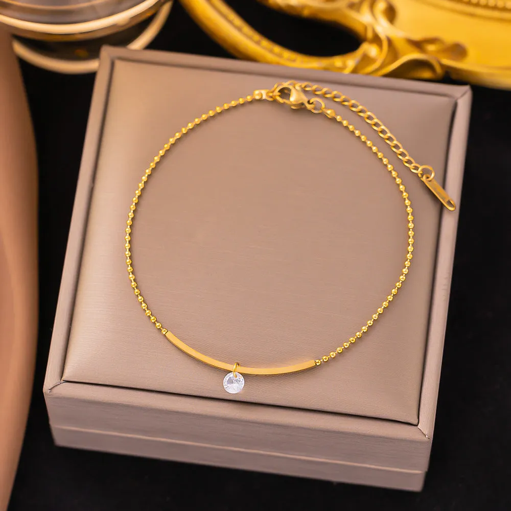 Wholesale Fashion Simple Versatile Titanium Steel Bracelet