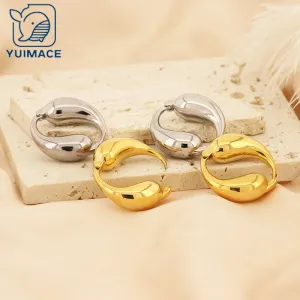 Wholesale Fashion Stainless Steel O Hoop Earrings