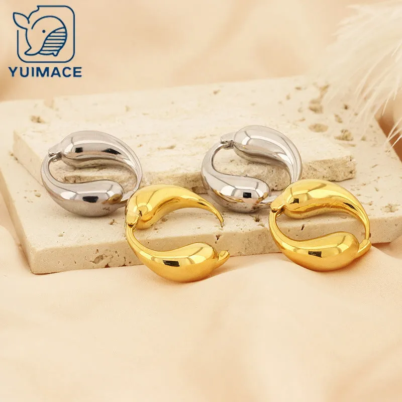 Wholesale Fashion Stainless Steel O Hoop Earrings