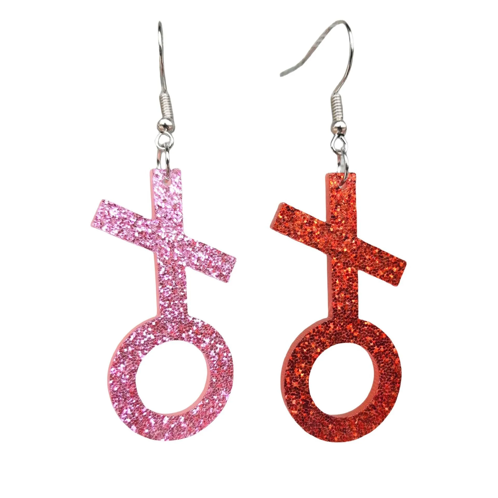 Wholesale Fashion Valentine's Day Love Hollow Heart Shaped Lips XOXO English Letter Earrings