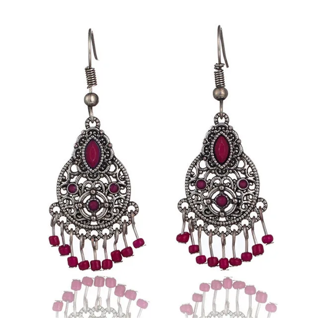 Wholesale Fashion Vintage Gold Tassel Earrings
