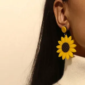 Wholesale Fashion Vintage Sunflower Pineapple Earrings