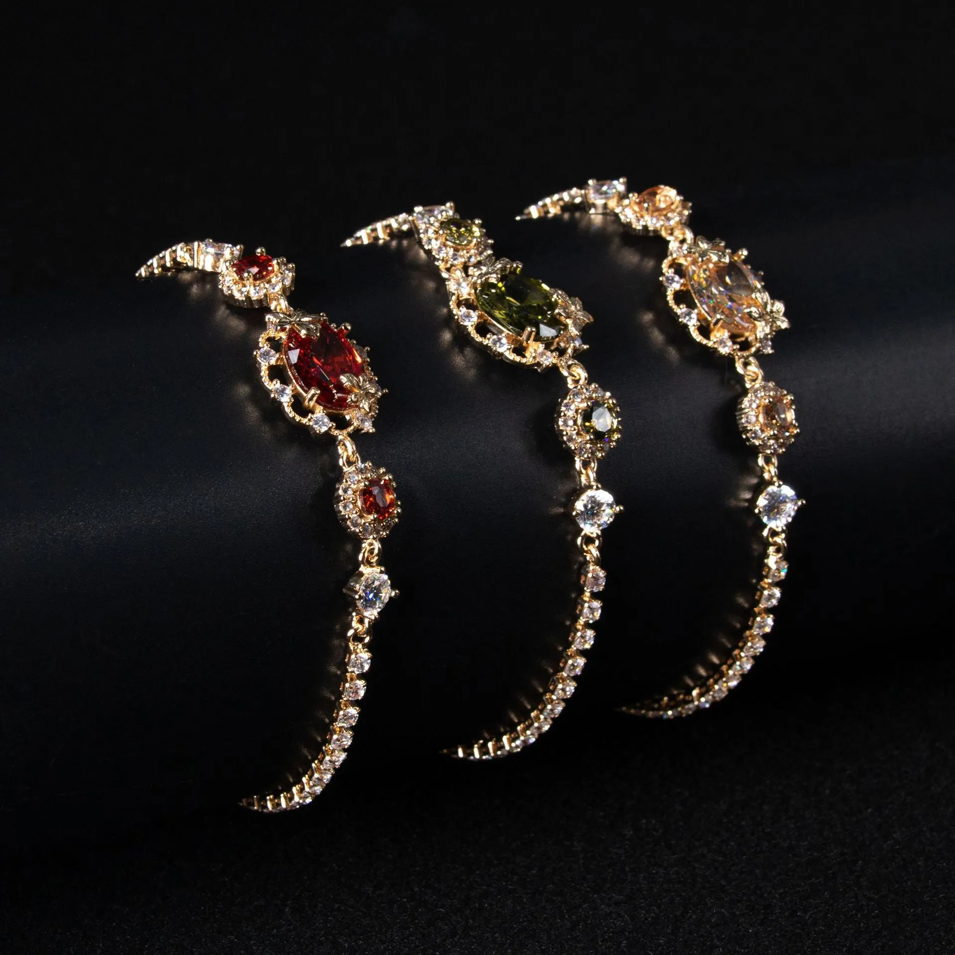 Wholesale Fashionable colorful zircon bracelet