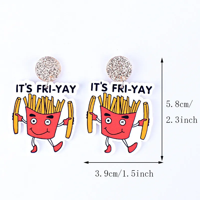 Wholesale Friday Happy Day Earrings