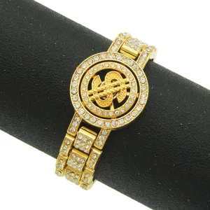 Wholesale Full Diamond Punk Alloy Bracelet