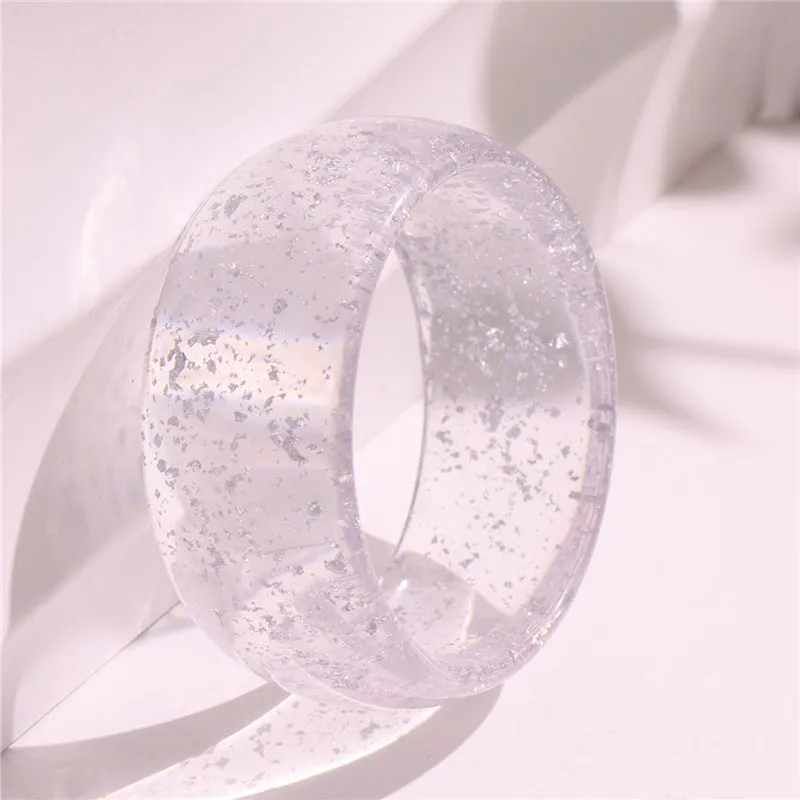 Wholesale Geometric Irregular Acrylic Ring Elegant Retro Bracelet