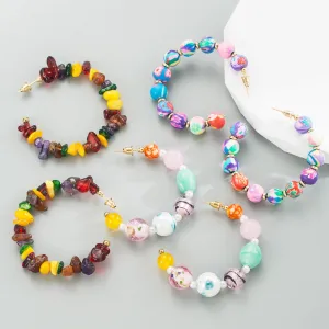 Wholesale Geometric Spherical Alloy Earrings