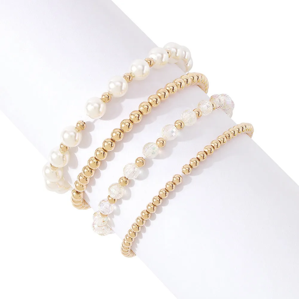 Wholesale Geometric Zinc Alloy Bracelet Set