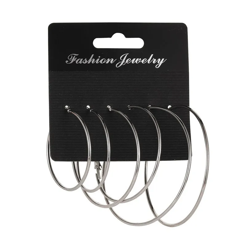 Wholesale Geometry Alloy Earring Set