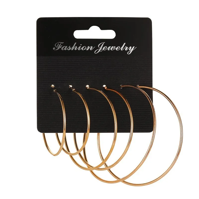 Wholesale Geometry Alloy Earring Set