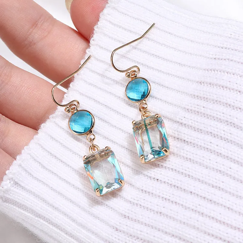 Wholesale Glass Crystal Copper Earrings