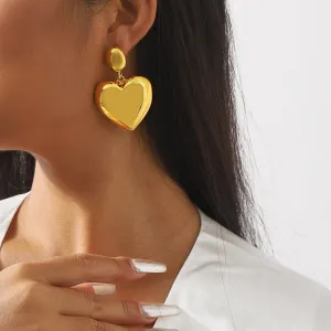 Wholesale Glossy Love Alloy Earrings