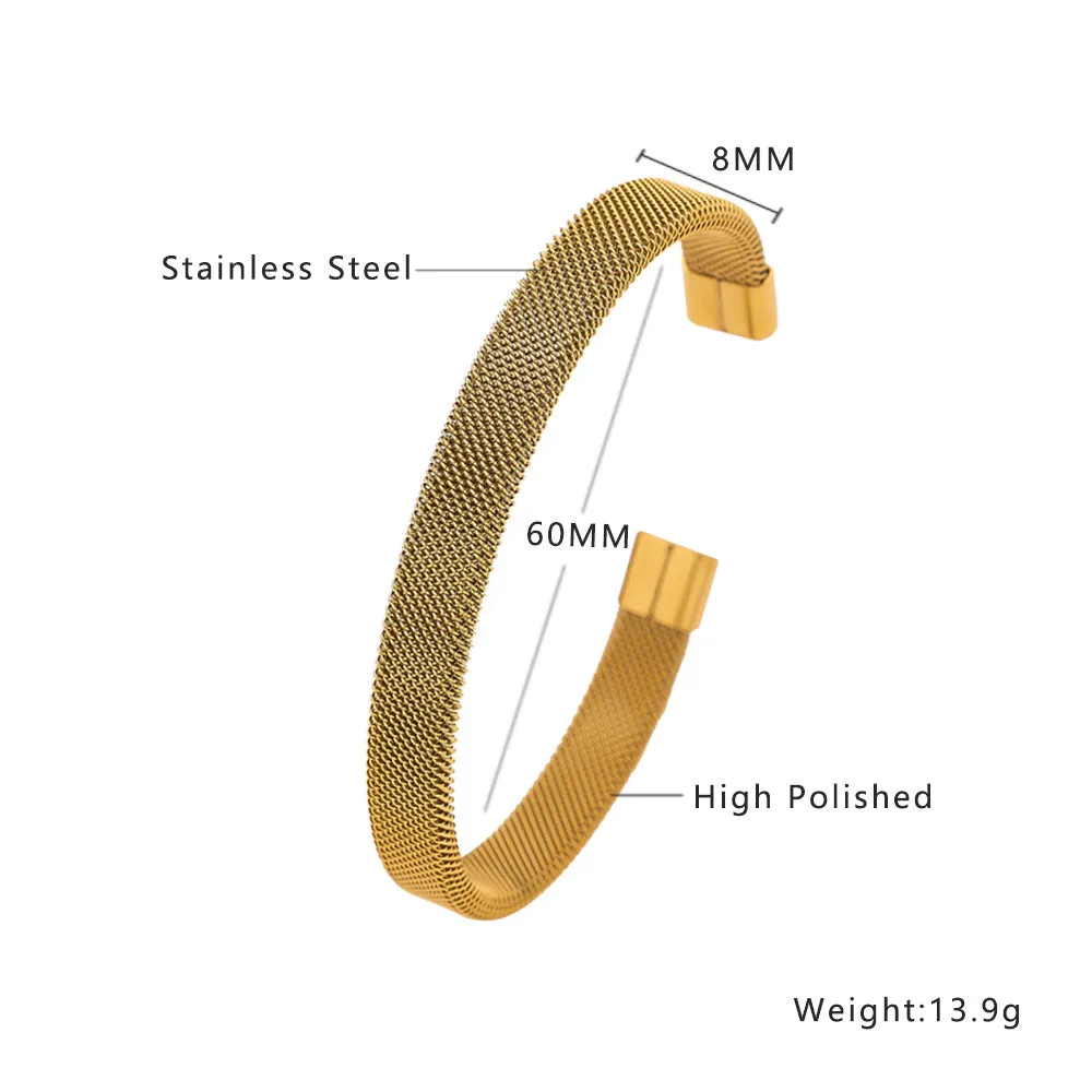 Wholesale gold C- shaped open bracelet OLY Exclusive