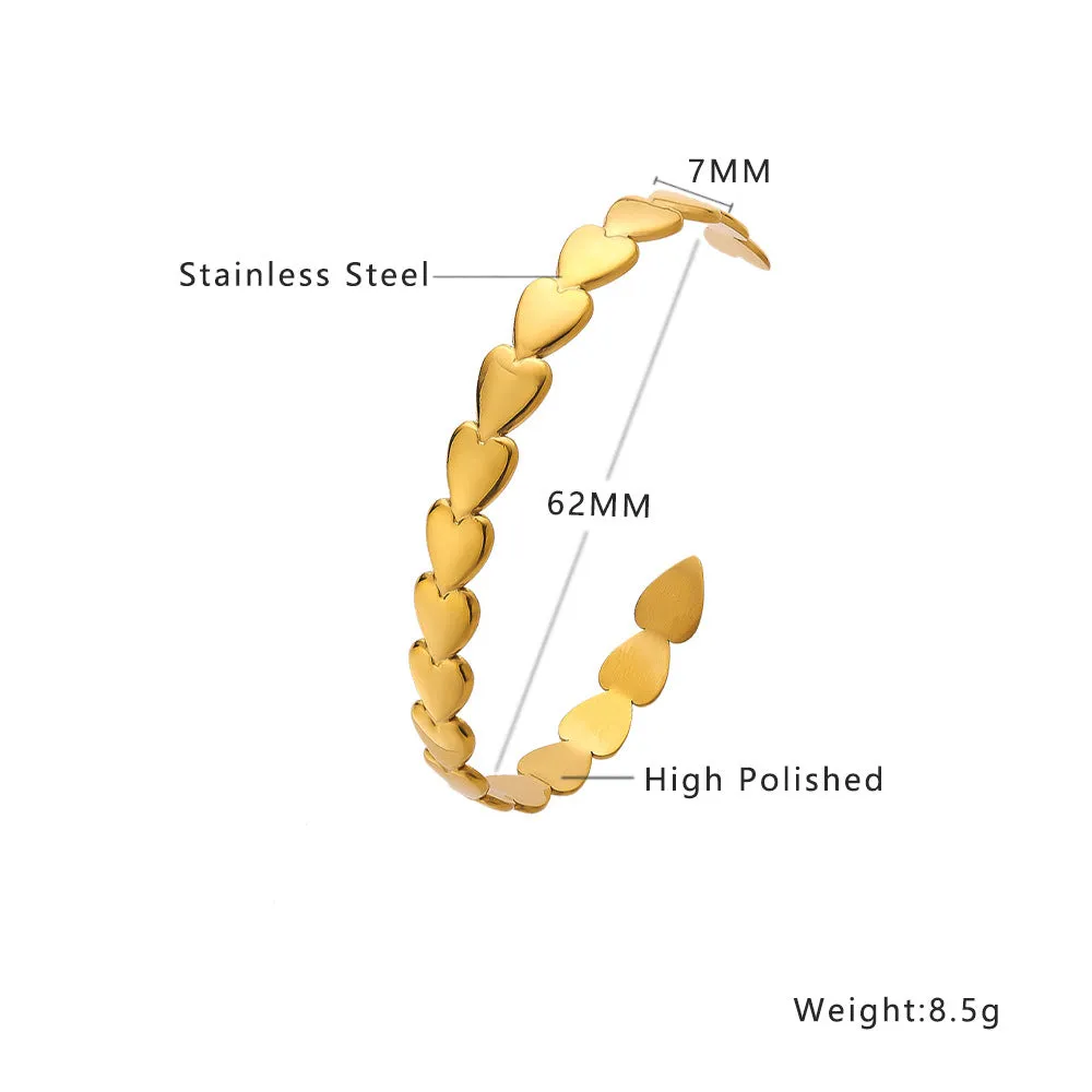 Wholesale gold C- shaped open bracelet OLY Exclusive