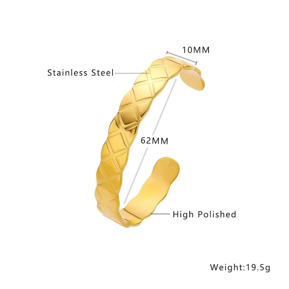 Wholesale gold C- shaped open bracelet OLY Exclusive