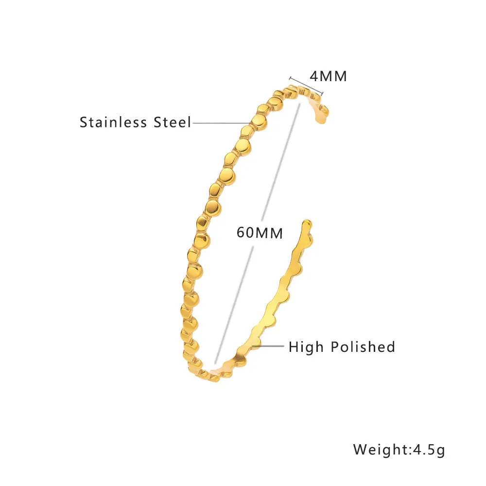 Wholesale gold C- shaped open bracelet OLY Exclusive