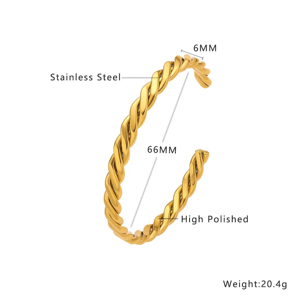 Wholesale gold C- shaped open bracelet OLY Exclusive