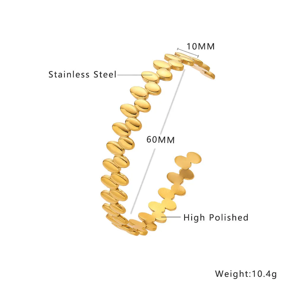 Wholesale gold C- shaped open bracelet OLY Exclusive