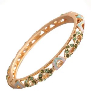 Wholesale Gold-plated Ethnic Style Diamond Bracelet Enamel Open  Accessories