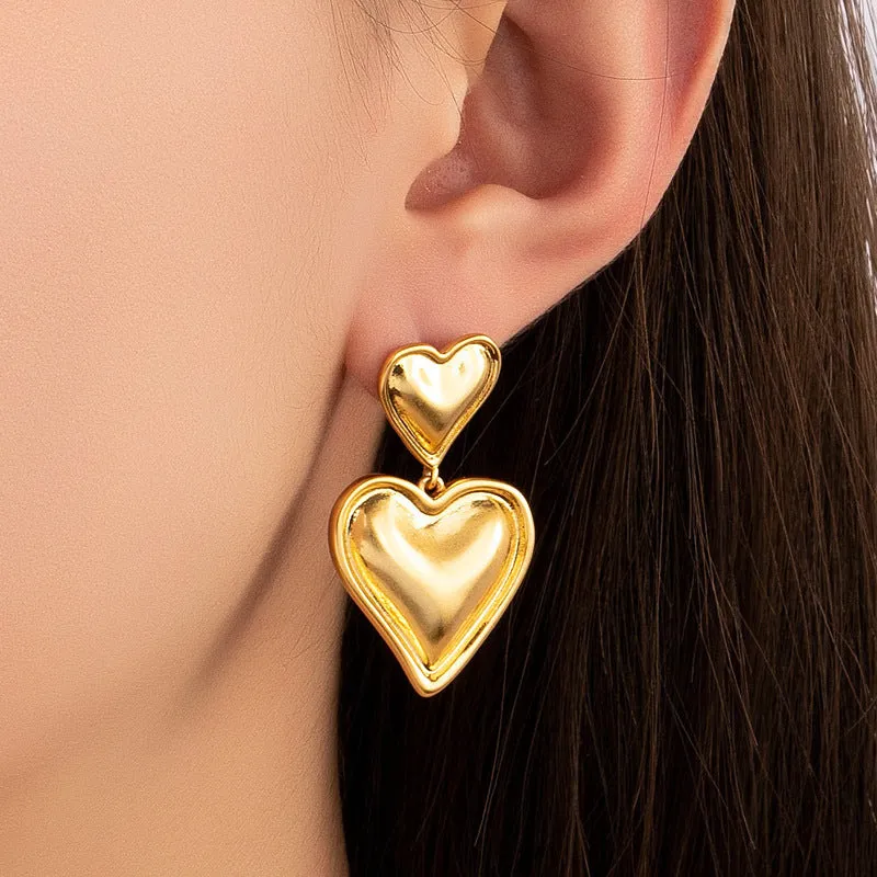 Wholesale Gold Plated Love Earrings