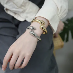 Wholesale Golden Face Retro Snake Bracelet