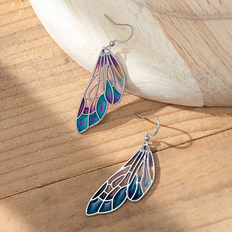 Wholesale Gorgeous Butterfly Wings Earrings