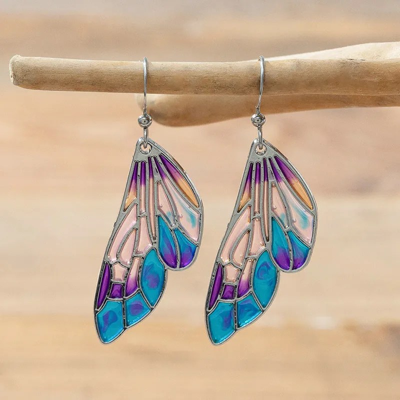 Wholesale Gorgeous Butterfly Wings Earrings