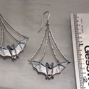 Wholesale Goth Theme Vintage Temperament Fashion Bat  Alloy Earrings
