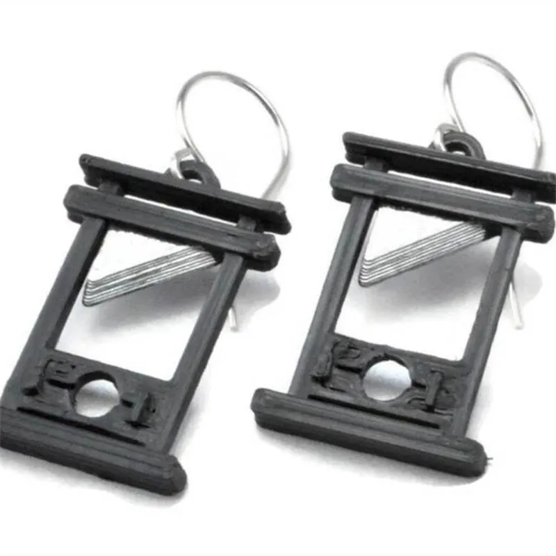Wholesale Gothic Vintage Guillotine Metal Earrings