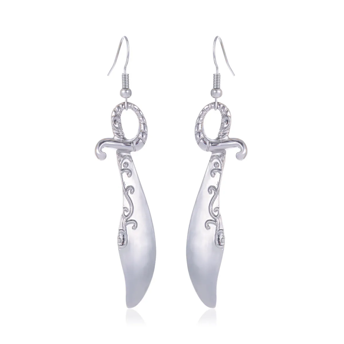 Wholesale Halloween Fashion Gothic Silver Vintage Skull Butterfly Earrings
