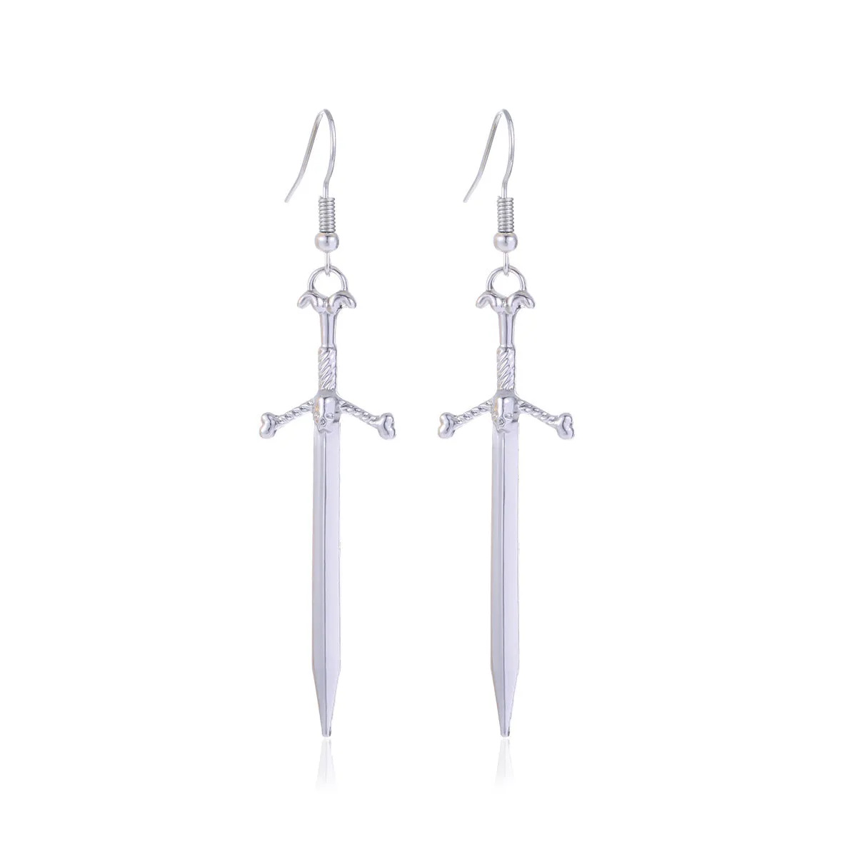 Wholesale Halloween Fashion Gothic Silver Vintage Skull Butterfly Earrings