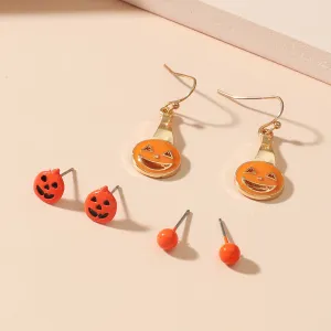 Wholesale Halloween Ghost Skull Vintage Exaggerated Stud Earrings Accessory
