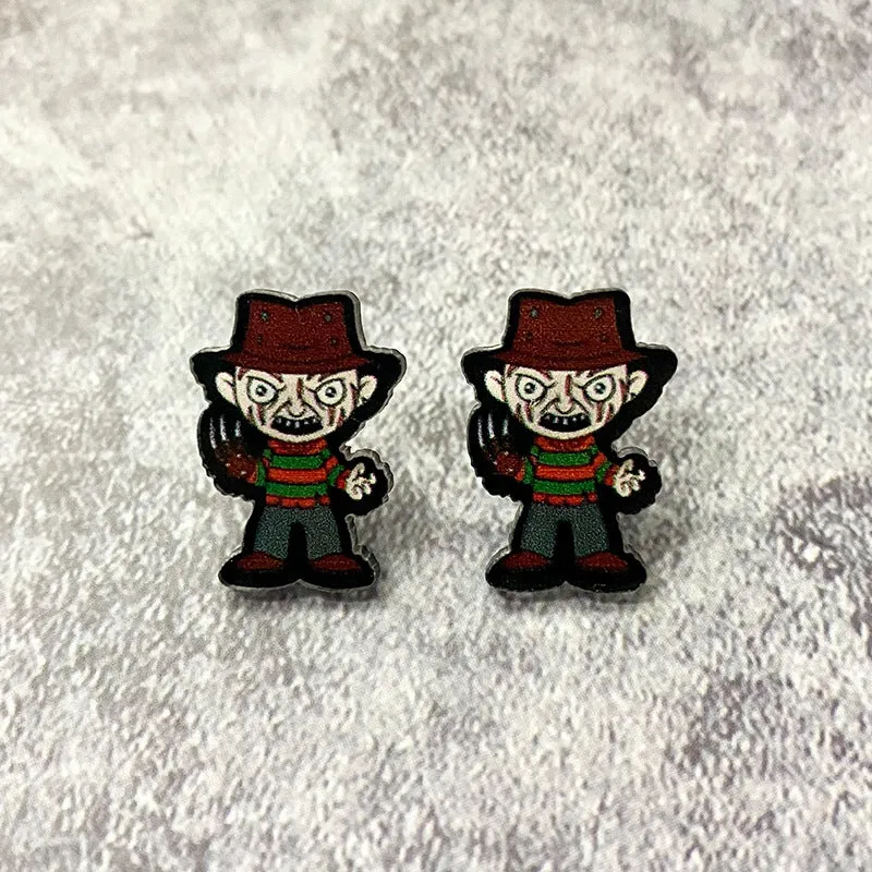 Wholesale Halloween Horror Acrylic Earrings