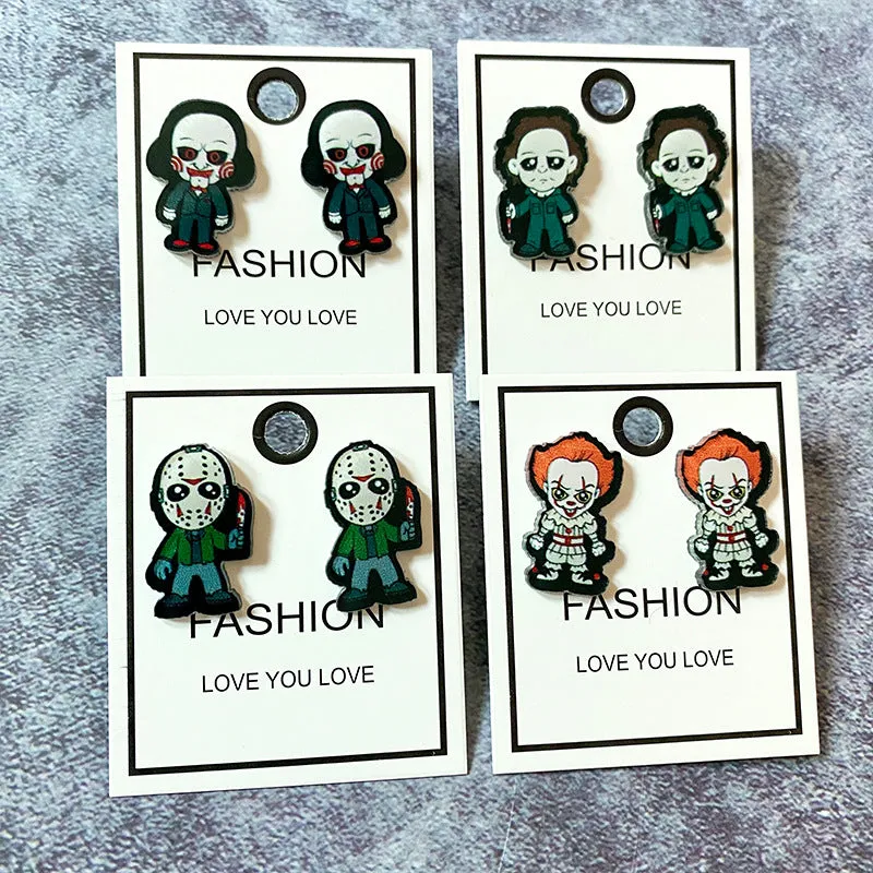 Wholesale Halloween Horror Acrylic Earrings